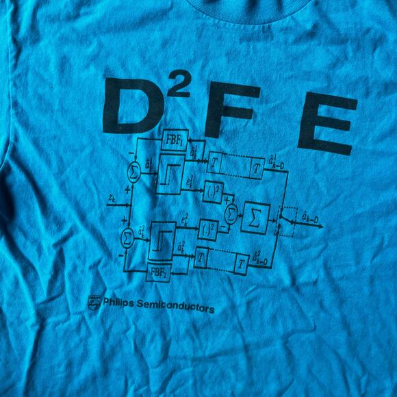 VINTAGE PHILIPS SEMICONDUCTOR PROMO SHIRT TECHNOLOGY D^2 F E MENS LARGE - Picture 5 of 5